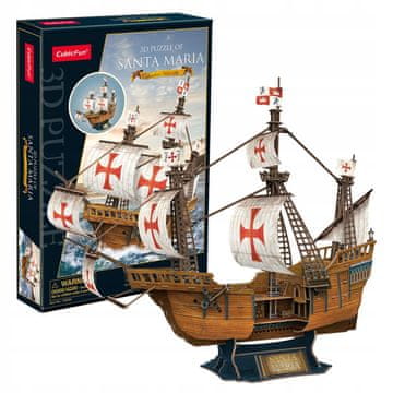 CubicFun Cubic FUN 3D sestavljanka jadrnica Santa Maria 204 kosov T4038h