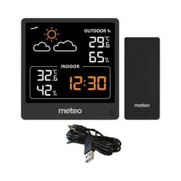 Meteo Vremenska postaja Meteo SP200 z LCD zaslonom in brezžičnim senzorjem