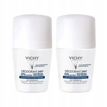 Vichy Vichy Dry Touch občutljiva koža 2 x 50 ml dezodorant v roll-onu