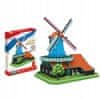Cubic FUN 3D sestavljanka Nizozemski mlin na veter cubicfun 71 kosov MC219H 8+