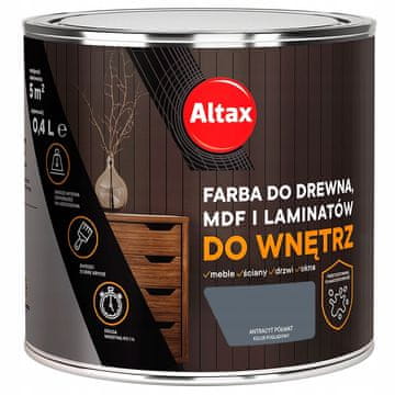 shumee Altax barva za les / MDF / laminat 400 ml antracitna