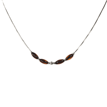 shumee Ogrlica iz konjakovega jantarja - Baltic Amber Collier
