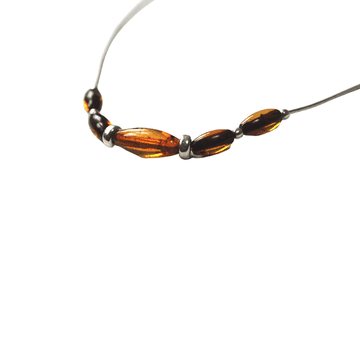 shumee Ogrlica iz konjakovega jantarja - Baltic Amber Collier