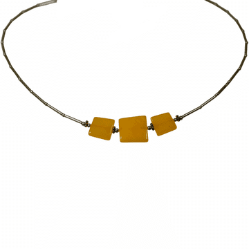 shumee Ogrlica z mlečnim jantarjem - Baltic Amber Collier