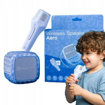 shumee Karaoke PowerLocus Aero Bluetooth zvočnik z brezžičnim mikrofonom za otroke