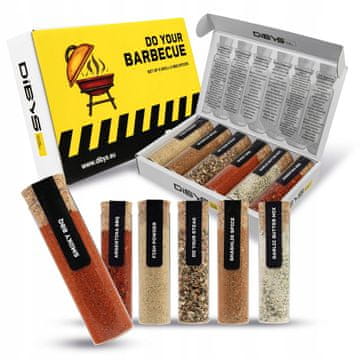 shumee Komplet začimb za žar "DO your barbecue" 6x60ML