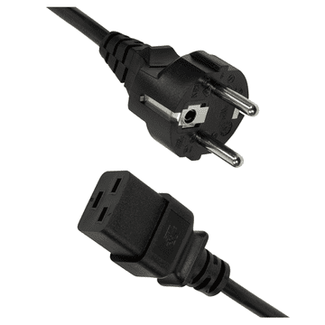 shumee Napajalni kabel CEE 7/7 do IEC C19, 3 m, LogiLink CP153 - VDE, 16 A, 3600 W