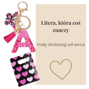 shumee Obesek za ključe s črko A, metuljčkom in resicami, spominsko darilo
