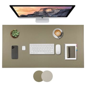 Smart Pametna usnjena preproga 800x400mm dvostranska BEŽ|OLIVNA
