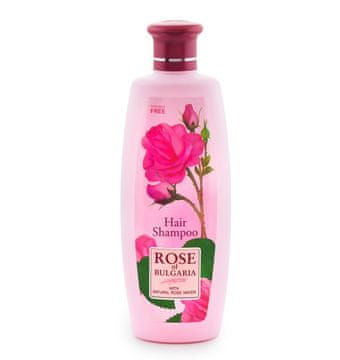 Rose of Bulgaria Šampon z vrtnico 330 ml - rožna voda + D-pantenol, vlaži in neguje