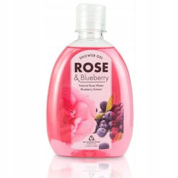 shumee Gel za prhanje z rožno vodo in borovnicami 320 ml vlažilni, naravni vonj