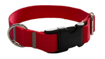 Ovratnica za psa 2 cm z nastavljivo zaponko rdeče barve Ovratnica za psa 2 cm z nastavljivo zaponko rdeče barve XS: 20-28 cm