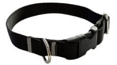 Ovratnica za psa 2 cm z nastavljivo zaponko črne barve Ovratnica za psa 2 cm z nastavljivo zaponko črne barve XS: 20-28 cm