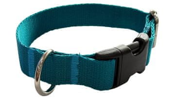 Ovratnica za psa 2 cm z nastavljivo zaponko, turkizna Ovratnica za psa 2 cm z nastavljivo zaponko, turkizna XS: 20-28 cm