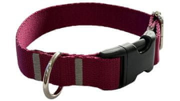 Ovratnica za psa 2,5 cm z zaponko Nastavljiva bordo zapenjanje Ovratnica za psa 2,5 cm z zaponko Nastavljiva bordo zapenjanje D: 40-55 cm