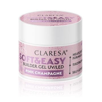 shumee Claresa Soft&Easy gradilni gel roza šampanjec 90 g