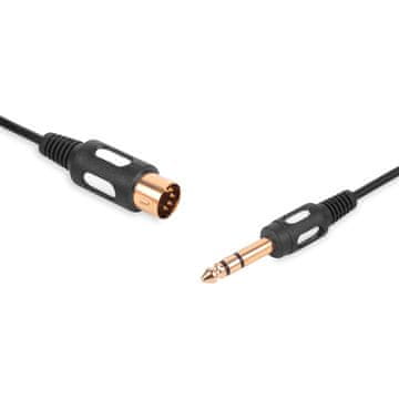 shumee Jack kabel 6,3 stereo vtič - DIN vtič (DIN-545) vitalco Jack kabel 6,3 stereo vtič - DIN vtič (DIN-545) vitalco 1,5 m (DIK13/L3)