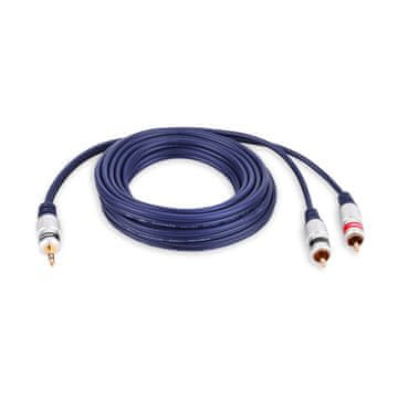 shumee Kabelski priključek 3,5 stereo vtič - 2x RCA činč vtič vitalco kabelski priključek 3,5 stereo vtič - 2x RCA činč vtič vitalco 2,5 m (JKD10-1)
