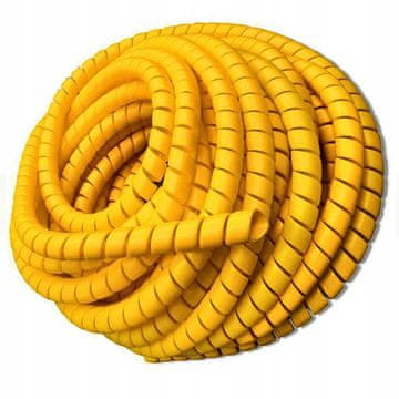 shumee 10 metrov rumenega PVC kabla 16-22 mm - cevi - spirale - vzmetnega ovoja