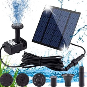 shumee Učinkovita solarna vrtna črpalka za fontano ZA XXL ribnik + filter