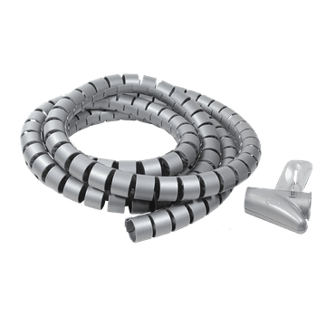 shumee LogiLink spiralna kabelska cev 2,5 m siva 25 mm organizator kabelskega kanala