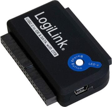 shumee SATA USB 2.0 adapter za IDE SATA 2.5/3.5 trde diske LogiLink OTB napajalnik