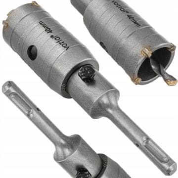 VORFAL Rezalnik lukenj za betonske zidake SDS+ plus držalo 40 MM