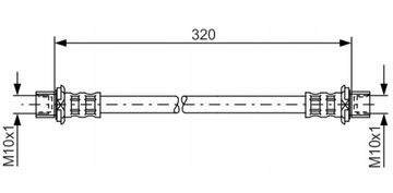 shumee Zavorna cev: OEM: 9094702C53 - Toyota RAV4 2 - Zadnja os