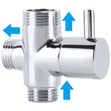 shumee Ventilsko stikalo za steber za dežno prho 1/2x1/2x3/4 standardne funkcije