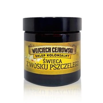 shumee Sveča iz čebeljega voska v steklenem kozarcu 60 g
