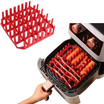 shumee Silikonska rešetka za cvrtnik na vroč zrak za peko slanine in klobas v cvrtniku