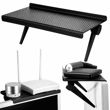 shumee Držalo za TV monitor, univerzalno, zložljivo, karbonsko