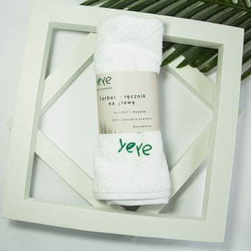 Turban - brisača za glavo 500 g 100% naravni bombaž Yeye