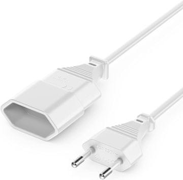 shumee Podaljšek za napajalni kabel LogiLink CEE 7/16 Euro, 2 m, bel, raven vtič
