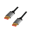 Kabel DisplayPort 1.4 DP/M 8K 60Hz 4K 120Hz 3 m LogiLink HDR HBR3 aluminijast