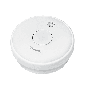 shumee Detektor dima z zamenljivo 9V baterijo, fotoelektrični, 85 dB EN14604 LogiLink