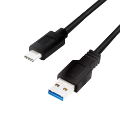 shumee Kabel USB 3.2 Gen1 Type-C na USB-A, črne barve, 2 m, za polnjenje in prenos podatkov