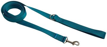 shumee Povodec za pse Tradicionalni 2,5 cm turkizna zapenjalna Povodec za pse Tradicionalni 2,5 cm turkizna zapenjalna L - 2 m