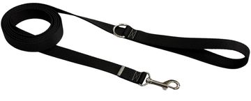 shumee Tradicionalni pasji povodec 2 cm črne barve s pripenjanjem Tradicionalni pasji povodec 2 cm črne barve s pripenjanjem xxxl - 5 m