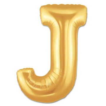 shumee Folija balon J zlata črka J 40 cm dekoracija za rojstni dan