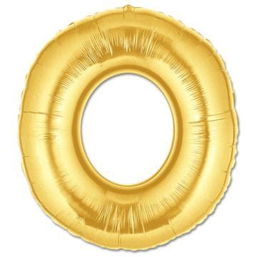 shumee Zlati folijski balon črka O 40 cm dekoracija za rojstni dan
