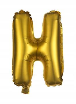 shumee Folija balon H zlata črka v 40 cm dekoracija za rojstni dan