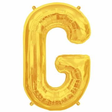 shumee Folija balon G zlata črka g 40 cm dekoracija za rojstni dan