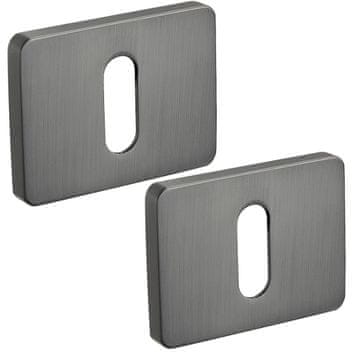 Kuchinox Pravokotna tablica za vrata z notranjo rozeto Key Graphite