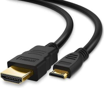 shumee LogiLink 4K 30Hz Micro-D v A HDMI kabel 2 m - idealen za konzole in 4K televizorje