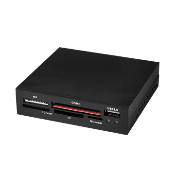 shumee Bralnik kartic USB 2.0, notranji 3,5" za namestitev, črne barve, Logilink