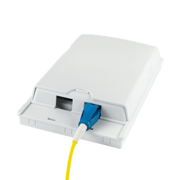 shumee LogiLink Professional dvojna FTTH razvodna doza, bela, nadometna montaža