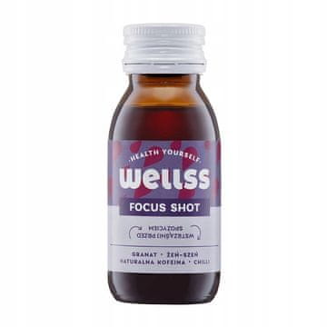 shumee Napitek s kofeinom, granatnim jabolkom in ginsengom 60 ml Chias Focus Welsom čili
