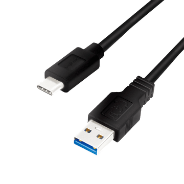 shumee Logilink CU0168 - USB-C na USB-A kabel, 1 m, črne barve, 3.2 Gen1