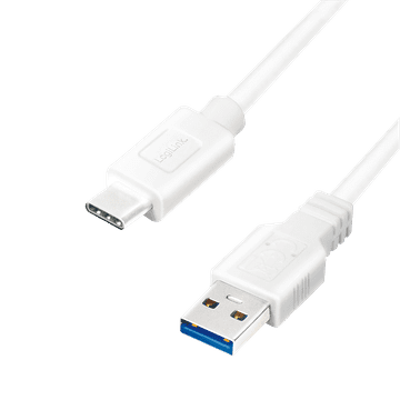shumee Kabel USB 3.2 tipa C na USB-A, bel, Gen1, 1,5 m, Logilink